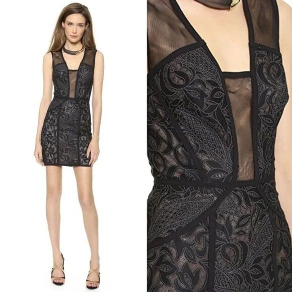 BCBGMAXAZRIA Lyla Open Back Mini Dress - Picture 11 of 11